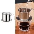 thumbnail image 2 of Portable Coffee Dripper With 304 Stainless Steel Meshes Quick Brewing Easy Cleaning Designs Vietnamese Coffee Dripper, 2 of 9