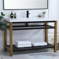 thumbnail image 2 of 48 inch Single Bathroom Metal Vanity in Golden Black, 2 of 15