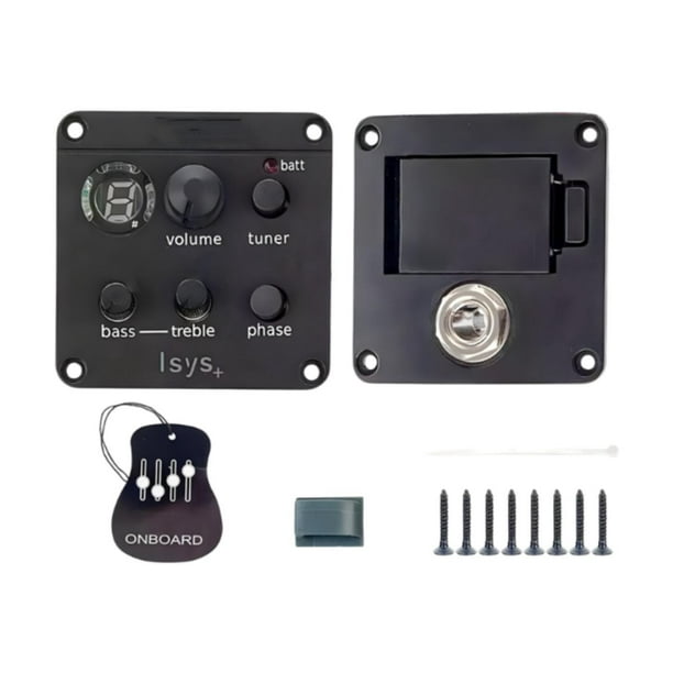 Pastilla de guitarra acústica Preamplificador de guitarra Instrumento musical Agujero de sonido portátil Ecualizador de guitarra Pastilla para