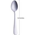 thumbnail image 2 of Nvzi Juego de tetera mate, juego de 6 piezas, acero inoxidable satinado pulido, cuchara de postre de metal de 17 cm, cubiertos., 2 of 5