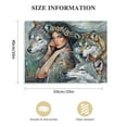 thumbnail image 2 of Nawypu Indian Maiden and Wolf Native American Poster Modern High Definition Aesthetic Holiday Gift Home Wall Art Canvas Painting Decoration, 2 of 5
