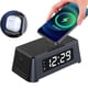thumbnail image 1 of Reloj despertador con cargador inalámbrico, luz LED y base de carga rápida de 15 W para iPhone/Samsung, 1 of 7