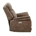 thumbnail image 6 of Morrison Camel Brown Polyester Faux Suede Leather Power Recliner, 6 of 11