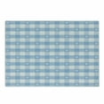 thumbnail image 1 of Checkered Cutting Board, Gingham Motif with Little Hearts Pastel Blue Shower Theme, Decorative Tempered Glass Cutting and Serving Board, Small Size, Pale Blue White, by Ambesonne, 1 of 1