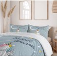 thumbnail image 6 of Ambesonne Cartoon Duvet Cover Sets, Night Unicorn Moon, 2-King, Blue Grey Multicolor, 6 of 7
