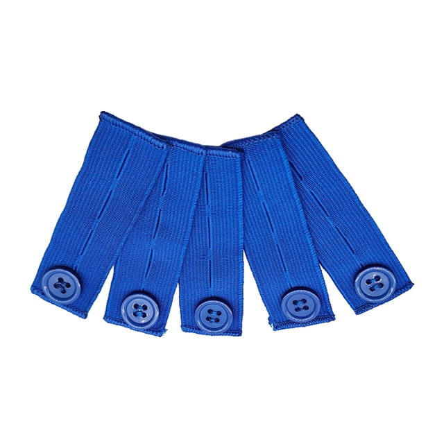 Yuarrent Banda para el vientre Pantalones de maternidad cómodos Extensor de cintura elástica con botones Agujeros Rectángulo Lavable azul profundo Tela de costura y artesanía azul Yuarrent HA060142-01