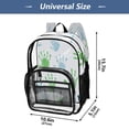 thumbnail image 3 of Iauyy Clear Backpack Heavy Duty PVC Transparent Backpack for College Workplace, Blue and Green Handprints, 3 of 8