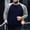 Navy, variant on Big and Tall Men's Fleece Lined Crewneck Sweatshirts, Loose Pullover Casual Outdoor Color Block Raglan Sleeve Tops
