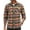 Brown Red, variant on Mens Flannel Shirts Wrinkle Free Casual Stylish Shirt Lightweight Button Down Plaid Shirts Jacket