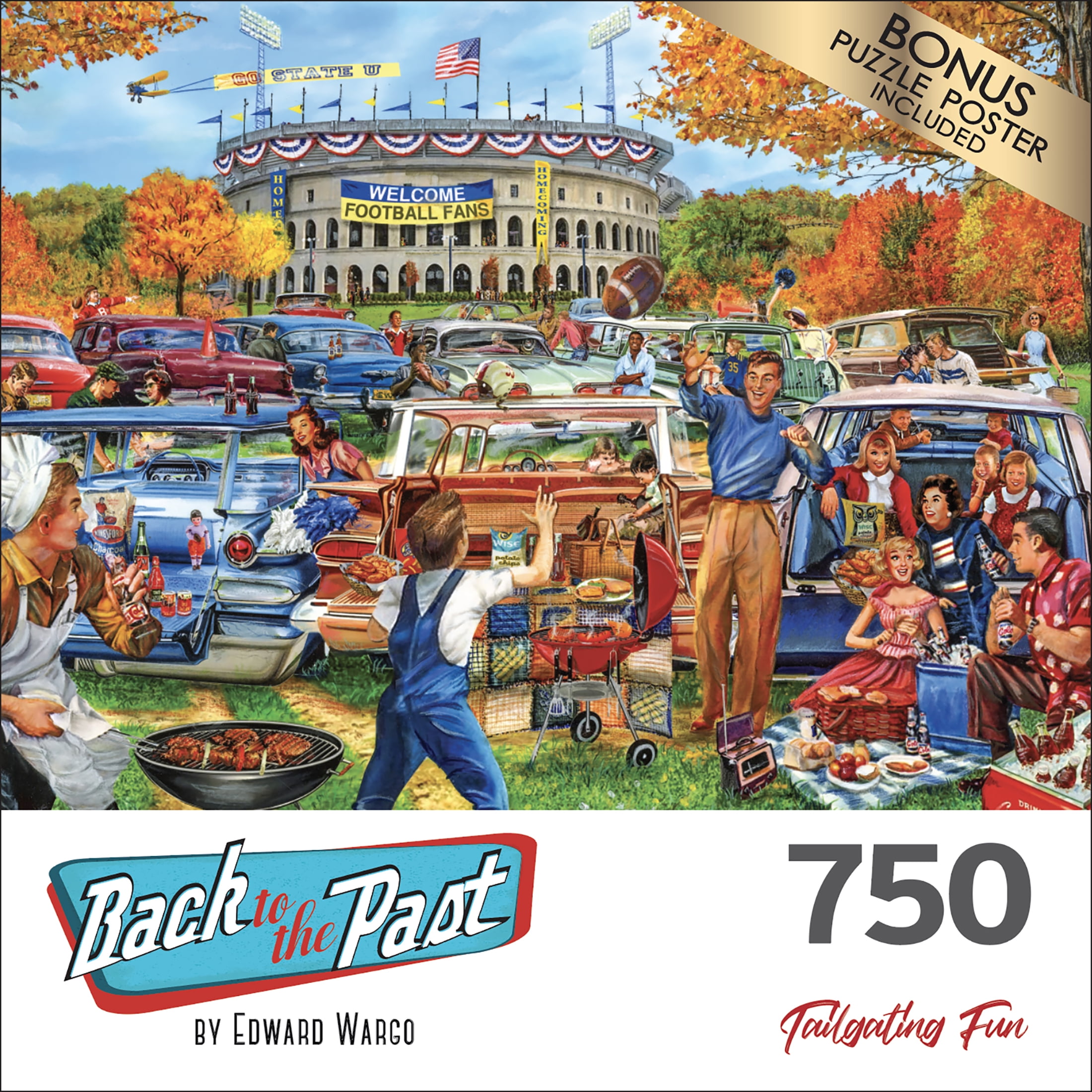 Cra-Z-Art California Dreams 1000-Piece Diner Hangout Jigsaw Puzzle