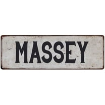 MASSEY Vintage Look Gift Rustic Chic Metal Sign 6x18 206180036516