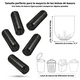 thumbnail image 4 of 5 volúmenes de pequeñas bolsas de basura 200 duraderos 4 galones bolsas de basura pequeñas Oficina Familiar Cocina Baño dormitorio Bolsillo de basura interior (negro), 4 of 6