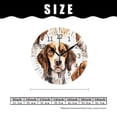 thumbnail image 2 of ATEDEANEI 12" Wall Clock Battery Operated Silent Non Ticking Exotic Dog Wild Animal Multicolor, 2 of 5