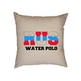 thumbnail image 1 of Russia Waterpolo - Olympic Games - Rio - Flag Decorative Linen Throw Cushion Pillow Case with Insert, 1 of 6