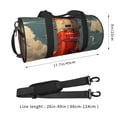 thumbnail image 2 of Balery Rusty Rocket Launch Bolsa de Gimnasio para Mujeres y Hombres, Bolsa de Viaje Impermeable, Bolsa de Fin de Semana con Compartimento para Zapatos y Bolsillo Húmedo, 2 of 6