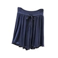 thumbnail image 3 of Bovxnpu Womens Pajama Pants Bottoms Sleep Pants Women's Capris Wide Leg Sleep Pants Elastic Waist Ruffle Comfortable Home Loungewear Sleepwear, 3 of 6
