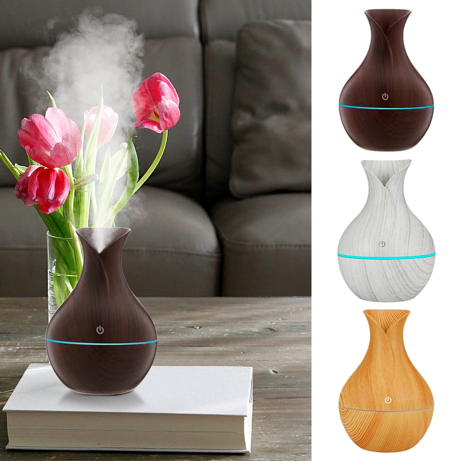 Hovilon Humidifiers for Bedroom，Humidifiers For Bedroom Large Room Home Spray Humidifier Cool And Warm For Plants Mist Top Desk Humidifiers Quiet With Adjustable Mist，White