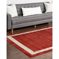 thumbnail image 4 of Unique Loom Del Mar Collection Contemporary Transitional Area Rug, 8' x 11', Terracotta/Ivory, 4 of 10
