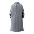thumbnail image 3 of uikmnh Winter Coats for Men Double Woolen Overcoat Casual Long Jacket Loose Fit Coat for Everyday Wear Size:2XL, 3 of 3