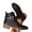 Black, variant on EKVAHL Women's Ankle Boots Chunky Low Heel Walking Comfort Ankle Boots Faux Leather Pointrd Toe Side Zipper Booties Breathable Lightweight Non-Slip Shoes