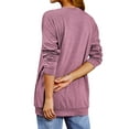 thumbnail image 3 of TWY Women Pretty Dandelion Graphic Printed Long Sleeve Round Neck Casual Sweatshirt, 3 of 6