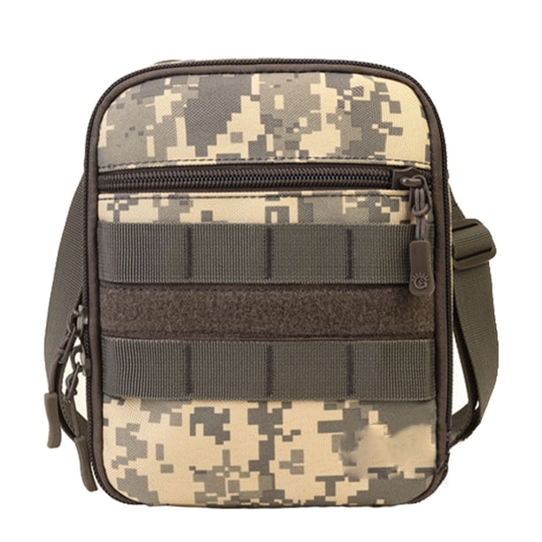 Naiovety Accesorio de bolsa organizador impermeable para exteriores, riñonera de camuflaje para el pecho, paquete de accesorios para acampar de viaje Escalada camuflaje gris Naiovety OD024219-03