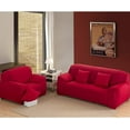 thumbnail image 2 of Super Stretch Sofa Slipcover, Elastic Solid Color Anti-Slip Design For 2-Seater Couch, Durable Practical Protection Against Stains, Dust, Wear, Sunlight Fading, Ideal For Homes, 2 of 5