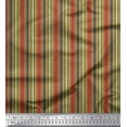 thumbnail image 1 of Soimoi Moss Georgette Fabric Vertical Stripe Decor Fabric Printed Yard 42 Inch Wide, 1 of 1