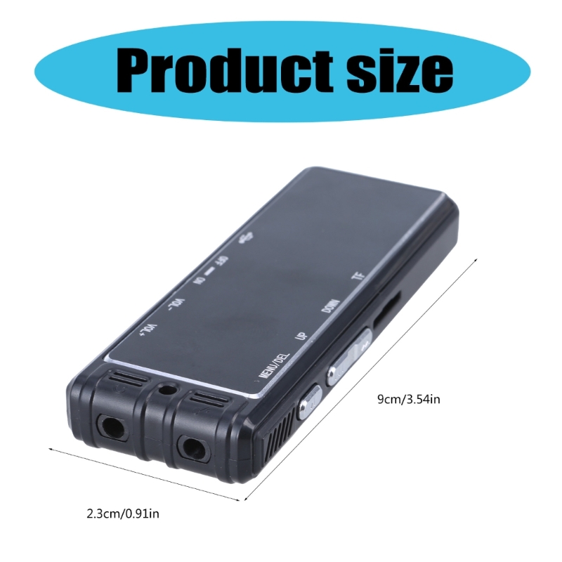 64GB Digital Voice Recorder Voice Activated Recorder for Lectures Meetings Interviews Dictaphone Recording Device Tape
