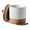 White-20 fl.oz, variant on Black 5 fl.oz Ceramic Food Storage Canisters