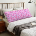thumbnail image 5 of Bixox Pink Donuts Print Body Pillow Cover with Zipper Closure, Cozy Fuzzy Fleece Body Pillow Case Cover 20 x 54 Inches,Long Body Pillow Pillowcase, 5 of 6