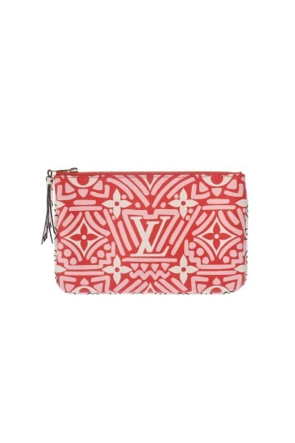 Pre-Owned LOUIS VUITTON LV Crafty Pochette Double Zip 2020AW Model Rouge Blanc M69507 Women's...