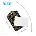 thumbnail image 4 of Square 2Pack PU Leather Floral Abstract Cruise Luggage Tag with Privacy Cover and Stainless Steel Ring - Suitable for Travel Handbags Backpacks Luggage Tags, 4 of 6