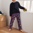 thumbnail image 5 of Susaid colorful Skull Retro Print Soft Teen Sleep Pants, Long Pajama Bottoms with Two Pockets and Elastic Waist, Designed for Ages 5-16-Large, 5 of 6