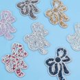 thumbnail image 5 of 7 Pcs Bow Rhinestone Applique (2.2"x2.6") Iron/Sew on Applique Patch Bowknot Glitter Crystal Applique for Bags Hats Shirts Clothing DIY Projects 7 Colors, 5 of 7