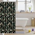 thumbnail image 3 of Manfei Minimalst Camouflage Shower Curtain 72Wx72L, Countryside Bear Paw Print Shower Curtain 72Wx72L, Urban Gray, 3 of 5