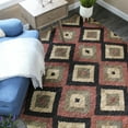 thumbnail image 3 of Natural Geo Spontaneous Jute Handwoven Black/Maroon/Green Geometric Area Rug, 3 of 5