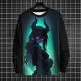 thumbnail image 2 of Suéter de estilo nuevo de anime para hombre, estampado 3D de chica de anime, para deportes al aire libre, cálido, de moda urbana, informal, de cuello redondo para hombre, 2 of 4
