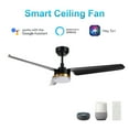 thumbnail image 6 of 52 Inch Ceiling Fan with Light and Remote for Terrace Living Room Bedroom- Black/Gold, 6 of 9