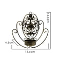 thumbnail image 5 of Iron Wall Mounted Candle Holder Candlestick Holder Home Decor Black Pattern, 5 of 5