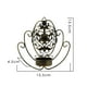 thumbnail image 5 of Portavelas de hierro montado en la pared Colco Porta vela negro, 5 of 8