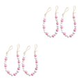 thumbnail image 2 of mmirethe Ensemble Tendance de 2 Tiebacks de Rideaux de Perles de Bois d'Inspiration Boho Rideal Holdbacks Pink 52cm 2Set, 2 of 6