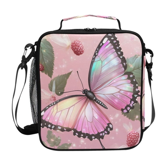 ALAZA Butterfly Lunch Box Insulated Lunch Bag Reusable Thermal Cooler Tote School Picnic