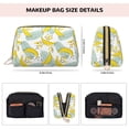 thumbnail image 2 of Cute Banana Leaves Makeup Bag, Leather Waterproof Travel Toiletry Bag, Large Capacity Cosmetic Bag Make up Bags Organizer fro Travel Size Toiletries Women Girls, 2 of 4
