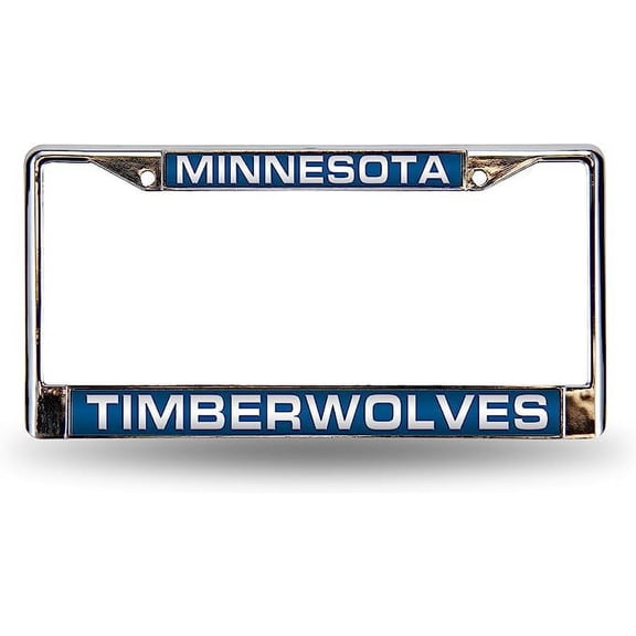 Minnesota Basketball Timberwolves Chrome Metal License Plate Frame Holder
