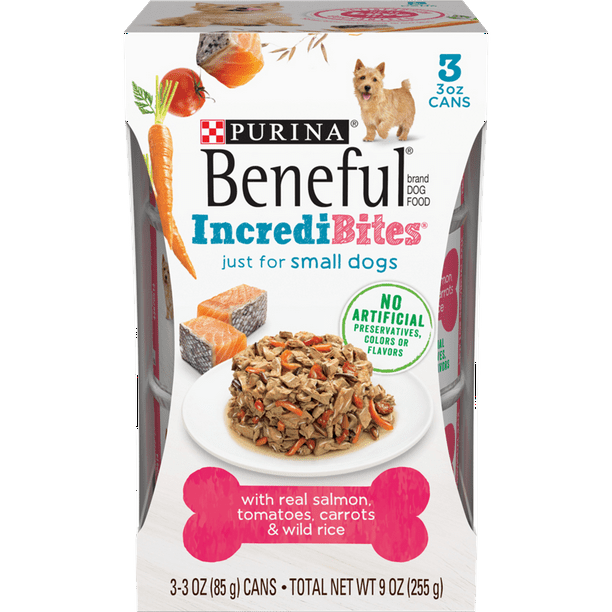 (3 Pack) Purina Beneful Small Breed Wet Dog Food, IncrediBites With