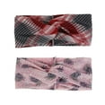 thumbnail image 1 of Diademas bohemias Diademas anudadas anchas Diademas elásticas con turbante Bandas elásticas para el cabello para entrenamiento Diademas de yoga con hojas Diademas bohemias para mujeres y niñas 2, 1 of 5
