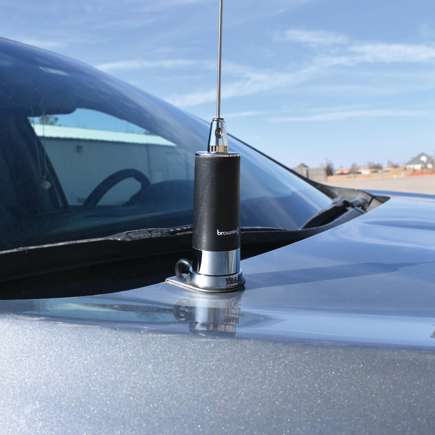 Browning Amateur Dual-Band 144 to 148 MHz/430 to 450 MHz Pretuned NMO Antenna, Chrome