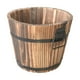 thumbnail image 2 of Maceta de madera para macetas, contenedor de flores, decoración del hogar, maceta de barril L, 2 of 9