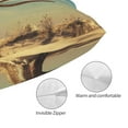 thumbnail image 5 of Kll Elephant On Dry Tree Pillow Covers Envelope Closure,Super Soft And Cozy Fuzzy Fleece Pillow Case Cover 14"X20", 5 of 9